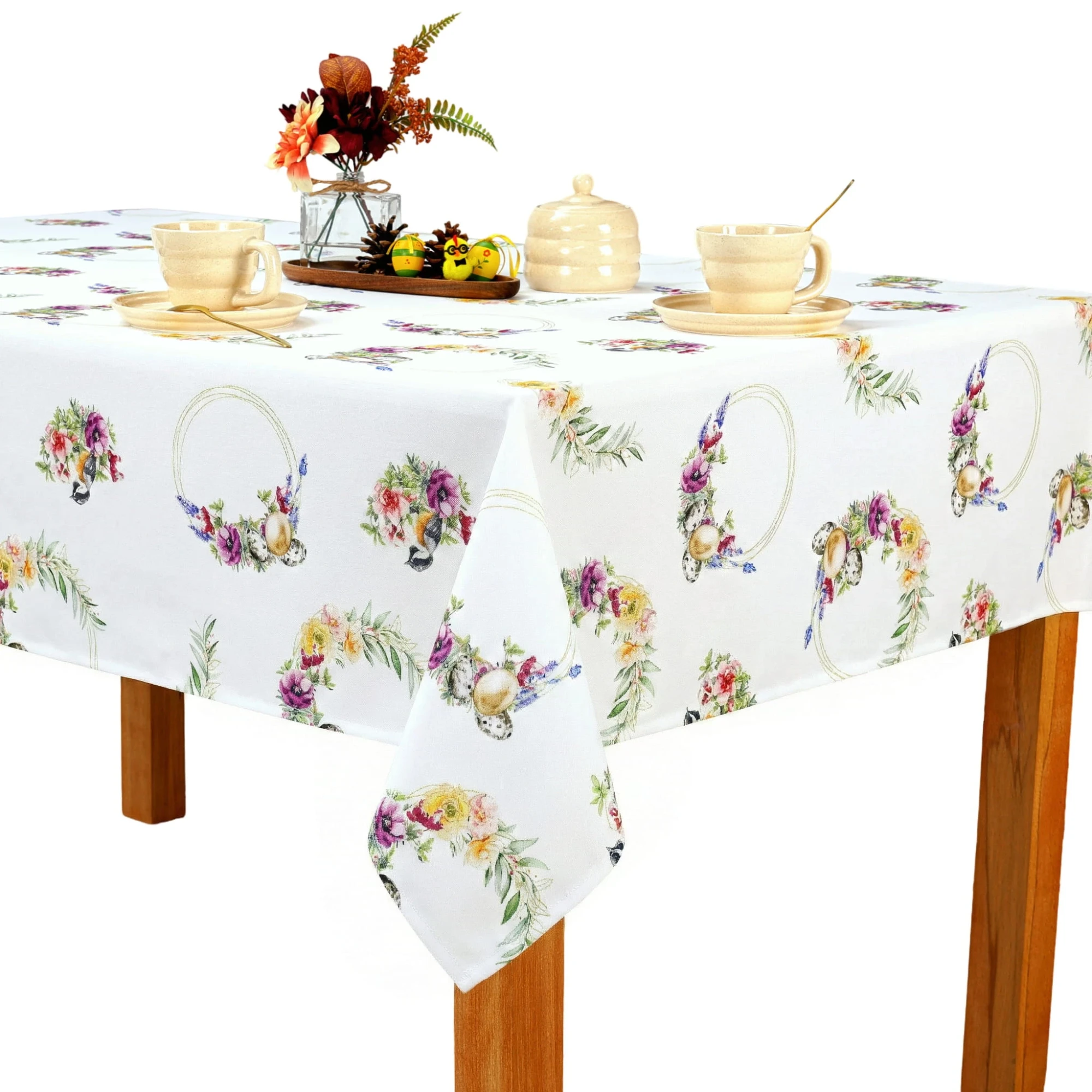 Obrus Wielkanocny Plamoodporny - Wielkanocne Wianki - Mauro 