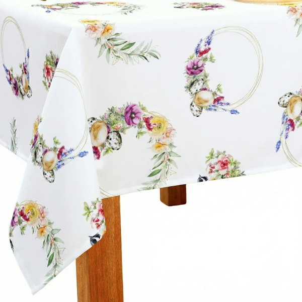 Obrus Wielkanocny Plamoodporny - Wielkanocne Wianki - Mauro 