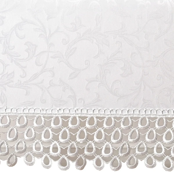 Obrus z Gipiurą Ares G0609 Biały