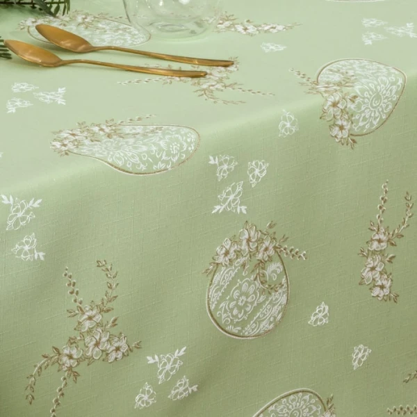 zielony + biało-złoty (brokatowy) nadruk